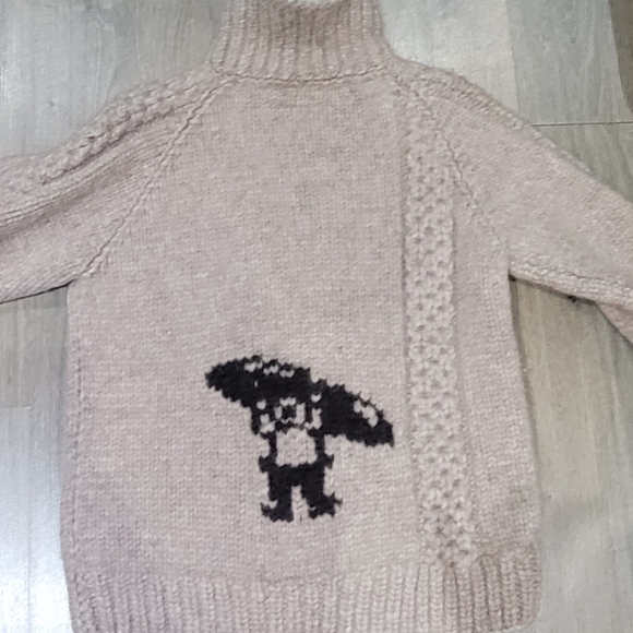 Wool Cowichan Like Sweater - Picture 2 of 3